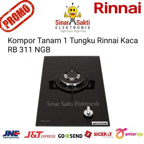 Jual Kompor Tanam Rinnai Tungku Rb Ngb Kaca Rb Ngb Rb N Gb