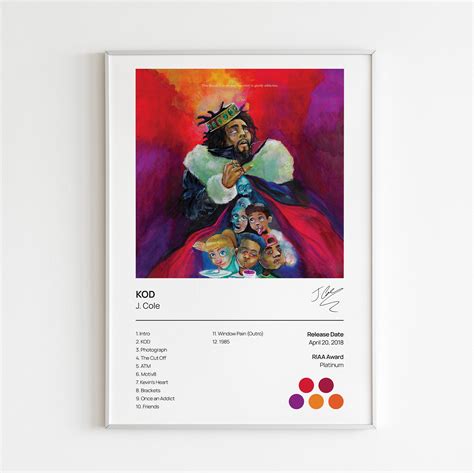 J. Cole KOD Album Poster - Etsy