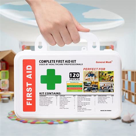 120 Pieces Hard Case First Aid Kit Welcome Jc Pharma