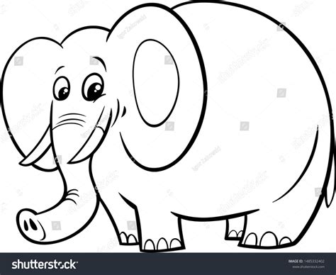 Black White Cartoon Illustration Funny African Stock Vector (Royalty ...
