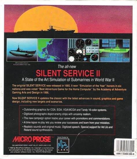 Silent Service Ii Images Launchbox Games Database