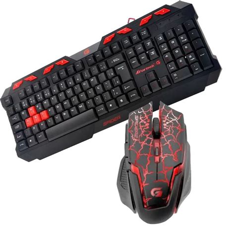 Teclado E Mouse Gamer Custo Beneficio Spider Led Red 3200dpi Shopee