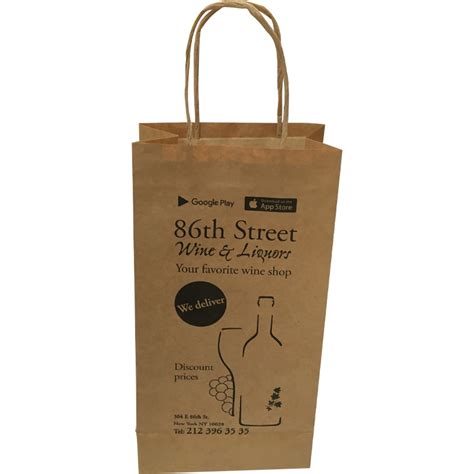 Kraft Paper Bag With Twisted Paper Handles Of 100 180 Gm²