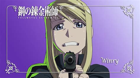 Fullmetal Alchemist Brotherhood Rockbell Winry Gun Anime Girls Anime