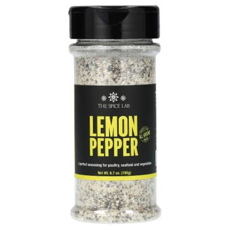 The Spice Lab Kosher Salt Lemon Pepper Seasoning All Natural Non Gmo