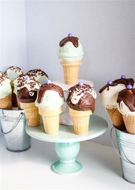 Gender Reveal Ice Cream Cone Cake Pops 45 The Diy Lighthouse