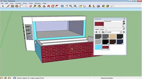 Change Colour Or Texture Of Objects From 3dwarehouse Sketchup