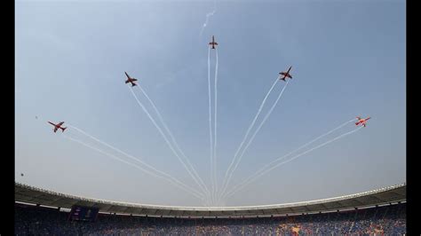 Air Show By Iaf S Surya Kiran Aerobatic Team Over The Narendra Modi