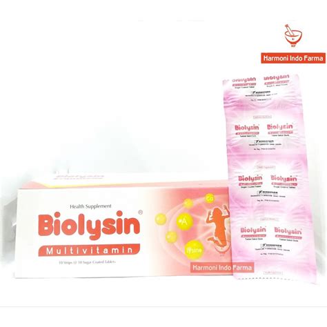 Jual Biolysin Tablet Strip Tablet Shopee Indonesia