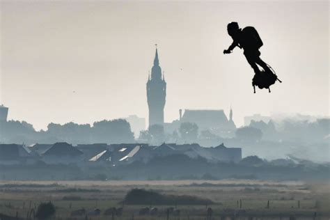 Daredevil Frenchman Franky Zapata Flies Hoverboard Across English