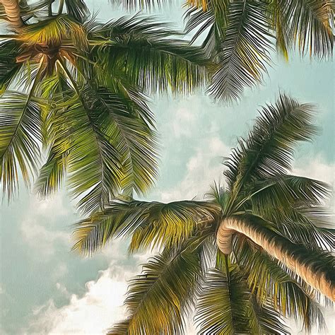 Palm Tree Wall Art Palm Tree Art Wall Decor Beach House Wall Etsy