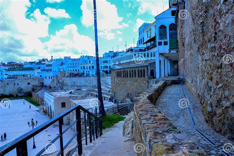 The Old Medina And The Port Of Tangier Morocco Stock Image Image Of