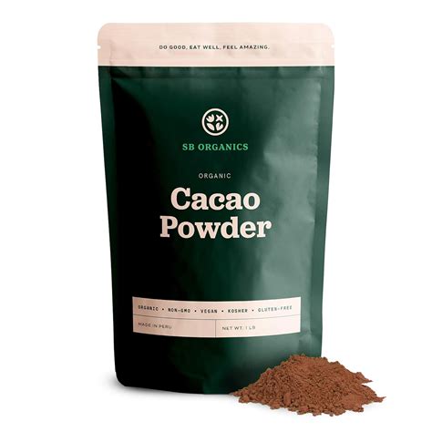 Sun Bay Organics Cacao En Polvo Bolsa De Onzas De Cacao Peruano En