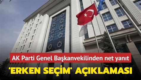 AK Parti den erken seçim açıklaması