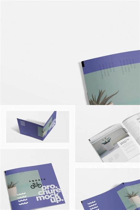 Square Brochure Mockups MasterBundles