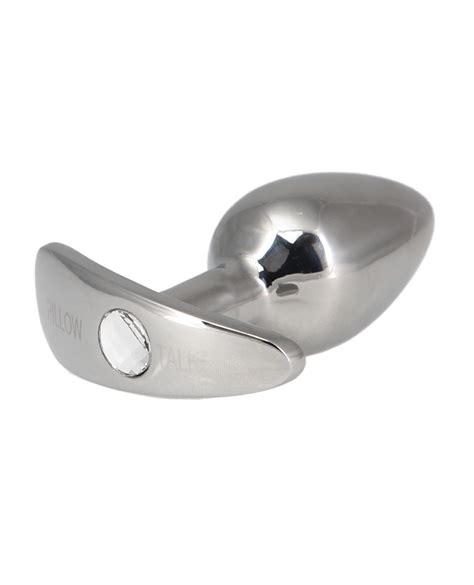 Pillow Talk Sneaky Steel Anal Plug With Swarovski Crystal