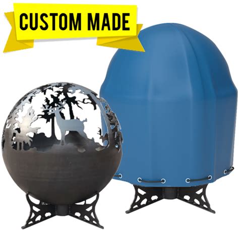 Sphere And Globe Fire Pit Covers – You Can Choose Sizes, Colors, And More