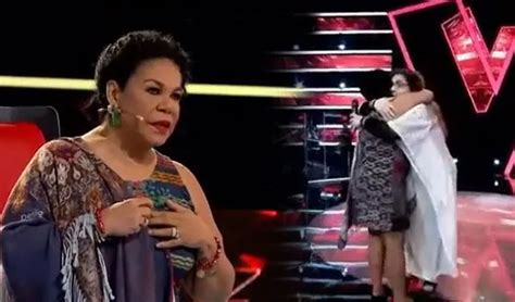 La voz senior Eva Ayllón se sorprende al ver a su hermana Rosa en