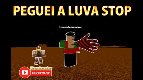 ROBLOX Uma experiência a NOVA LUVA STOP HOW TO PLAY WITH THE STOP