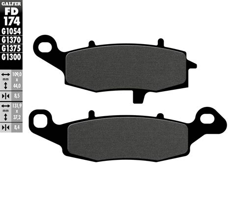 Galfer 1054 Carbon Semi Metallic Brake Pads Front Fd174g1054 Ebay