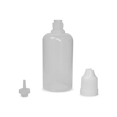 50ml Natural LDPE Squeezable Dropper Bottle