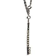 Gift Ideas Jewelry Charms Necklace Silver Flute With Chain