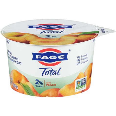 Fage Total Greek Yogurt Peach 2 Cpt International