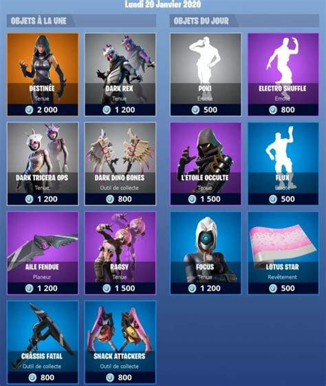 Fortnite Tienda Del De Enero De Millenium