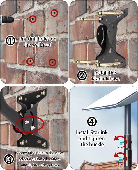 Kit De Montaje Starlink Ajustable 30 En Aspotify Starlink Long Wall