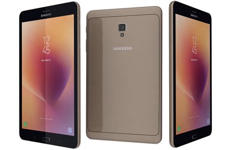 Samsung Galaxy Tab A 8 0 Gold 3d Model Cgtrader