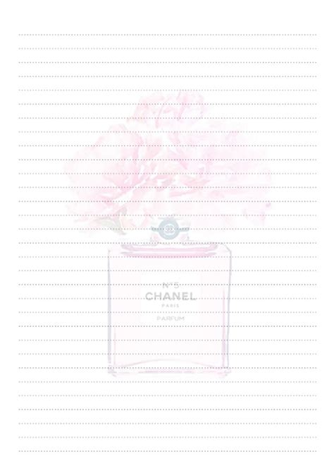 A Chanel Perfume Bottle With Pink Flowers On It