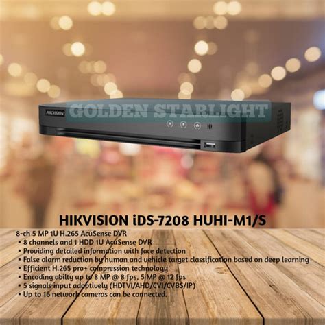 Jual Dvr Hikvision Ids Huhi M S Turbo Hd X Acusense Up To Mp