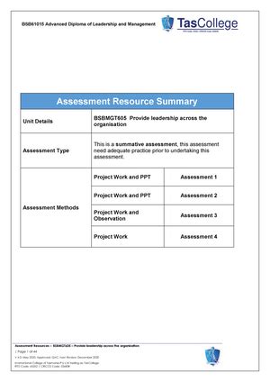 Bsbmgt 616 V1 0 Assessment Cover Sheet Assessment Coversheet