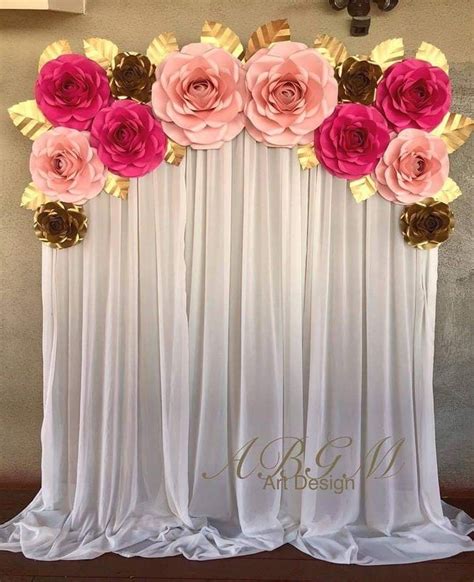 Giant Paper Flowers Diy Paper Flower Decor Paper Flower Backdrop Diy