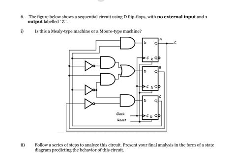 Solved 6 The Figure Below Shows A Sequential Circuit Using