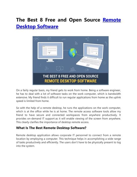 The Best 8 Free And Open Source Remote Desktop Software Converted