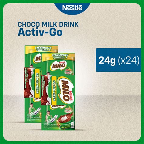 Milo Activ Go Choco Malt Powdered Milk Drink 24g Pack Of 24 Lazada PH