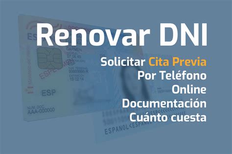 Renovar El Dni Pedir Cita Previa