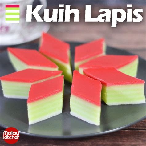 Malay Kitchen Kuih Lapis Tradisional Sukatan Cawan In 2022