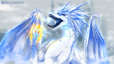 Prince Arctic the IceWing from Wings of Fire! It's a scene from the ...