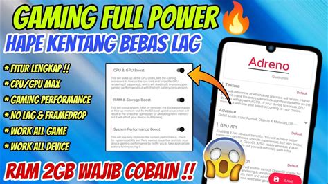 Gpu Turbo Boost Android Cara Mengatasi Lag Patah Patah Mobile Legends