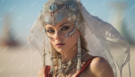 Premium Ai Image Futuristic Burning Man Festival In 2100 Creative