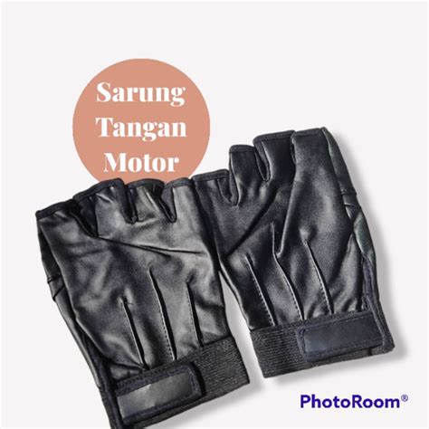 Jual Sarung Tangan Motor Pria Wanita Setengah Jari Half Fingers Semi