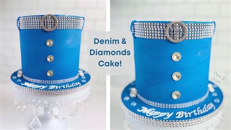 Denim And Diamonds Cake