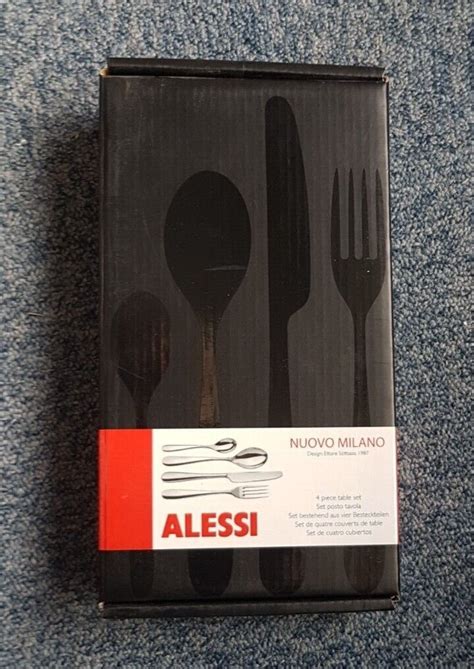 Alessi Nuovo Milano Cutlery Set Silver Piece Table Set