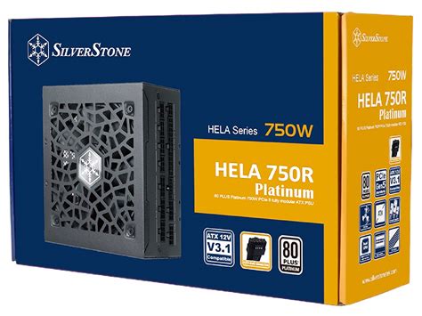 SilverStone HELA 750R Platinum 750W 80 Platinum ATX 3 1 PCIe 5 Fully