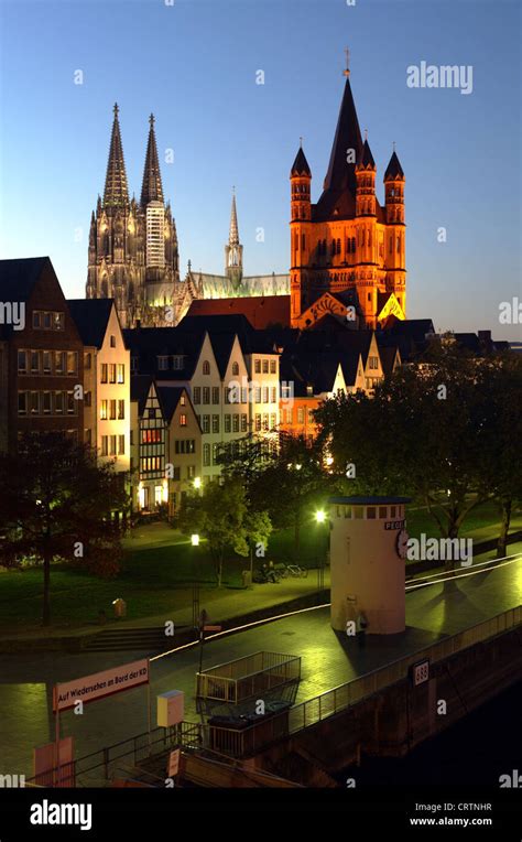 Cologne old town view Stock Photo - Alamy