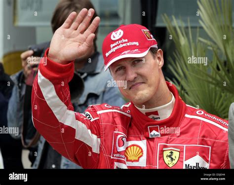 Dpa German Formula One Driver Michael Schumacher Of Ferrari Waves