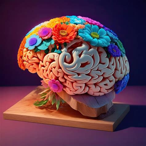 Premium Photo Colorful Human Brain Illustration