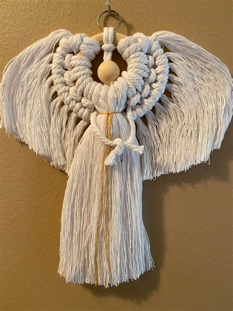 Macrame Angel Etsy